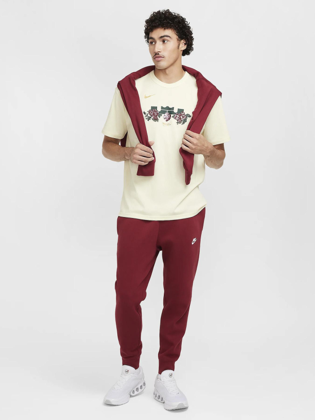 Pantalon jogging club fleece bordeaux homme - Nike