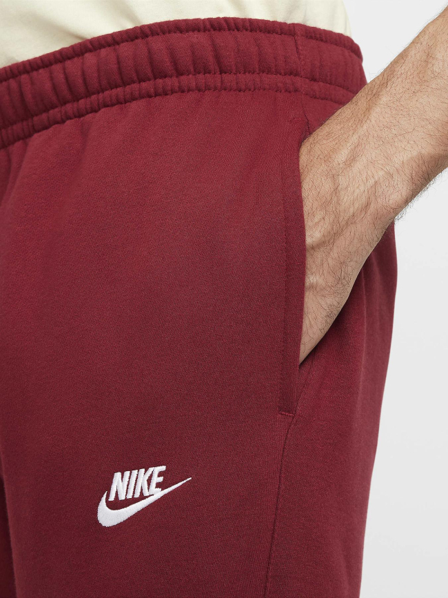 Pantalon jogging club fleece bordeaux homme - Nike