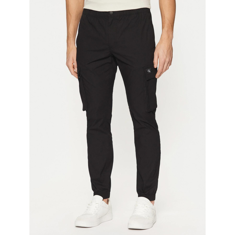 Pantalon cargo skinny noir homme - Calvin Klein Jeans