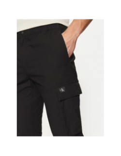 Pantalon cargo skinny noir homme - Calvin Klein Jeans