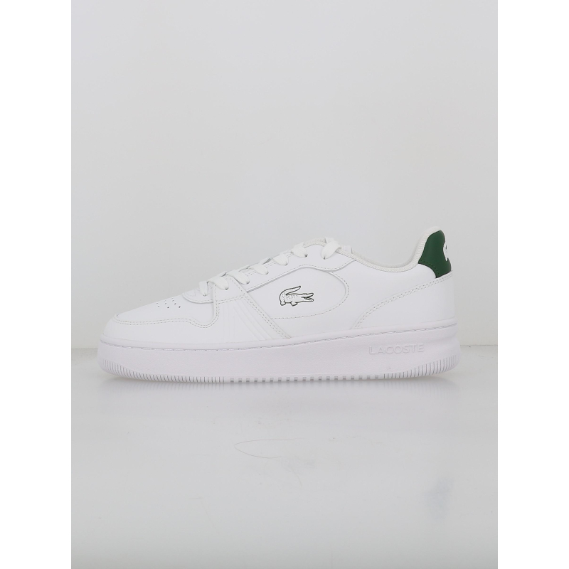 Baskets en cuir L001 blanc vert - Lacoste