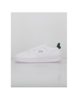 Baskets en cuir L001 blanc vert - Lacoste