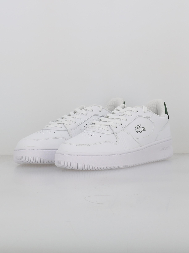 Baskets en cuir L001 blanc vert - Lacoste