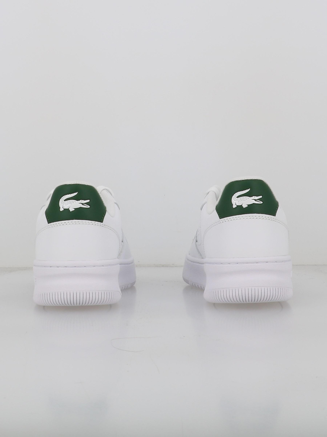 Baskets en cuir L001 blanc vert - Lacoste