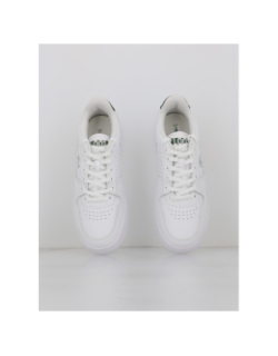 Baskets en cuir L001 blanc vert - Lacoste