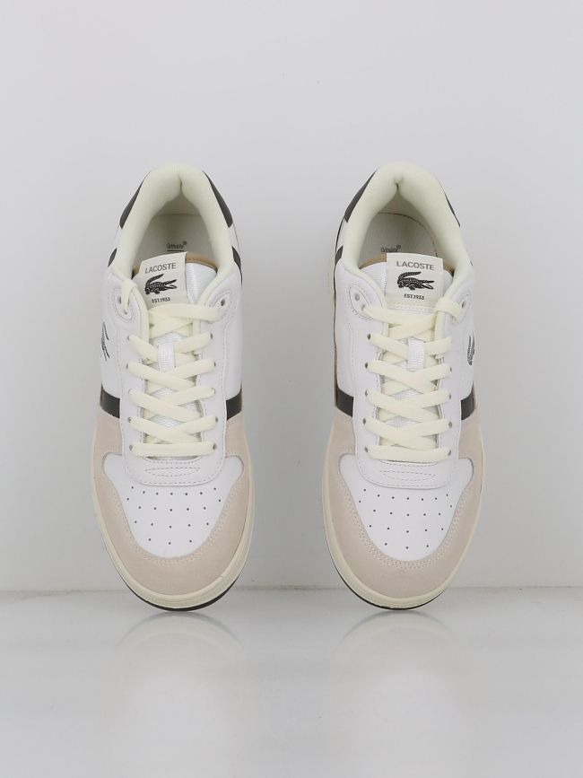 Baskets t-clip set blanc et gris homme - Lacoste