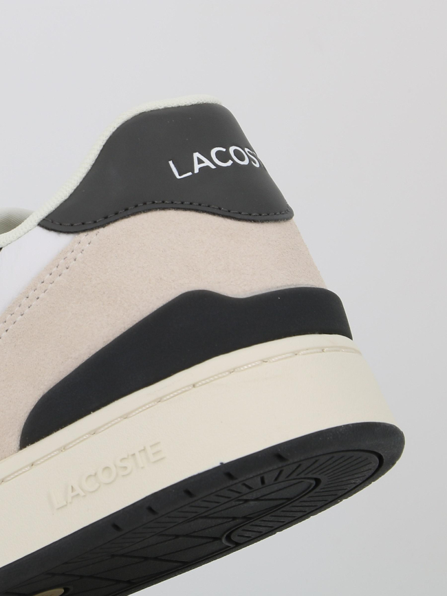 Baskets t-clip set blanc et gris homme - Lacoste