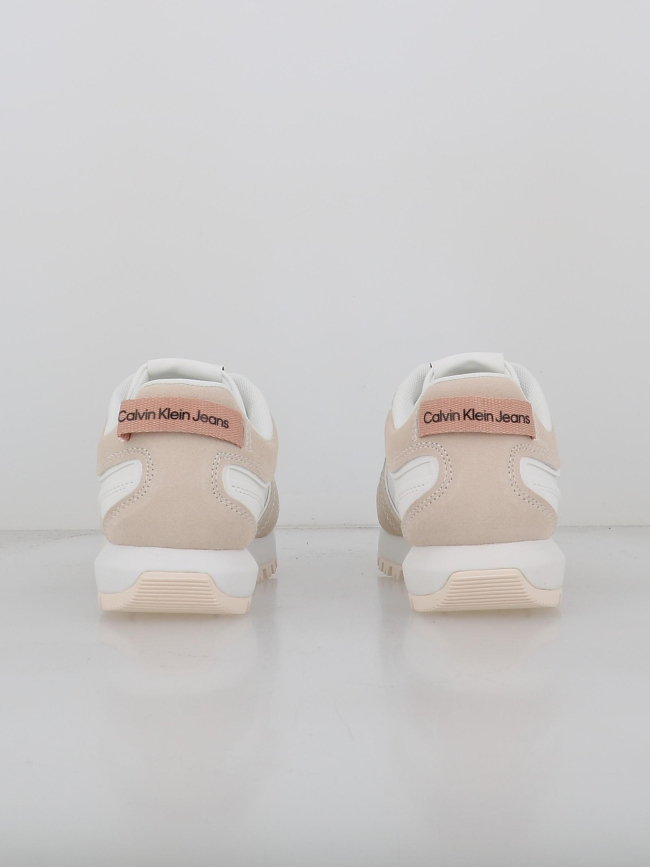 Baskets toothy runner blanc beige femme - Calvin Klein Jeans