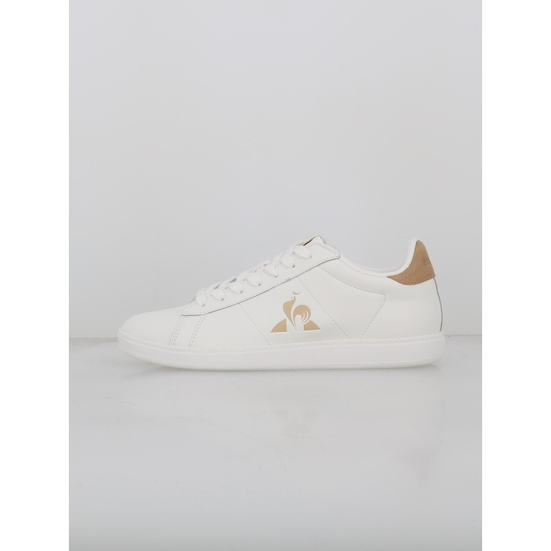 Baskets courtset 2 blanc beige - Le Coq Sportif
