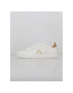 Baskets courtset 2 blanc beige - Le Coq Sportif