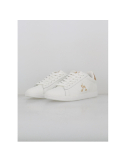Baskets courtset 2 blanc beige - Le Coq Sportif