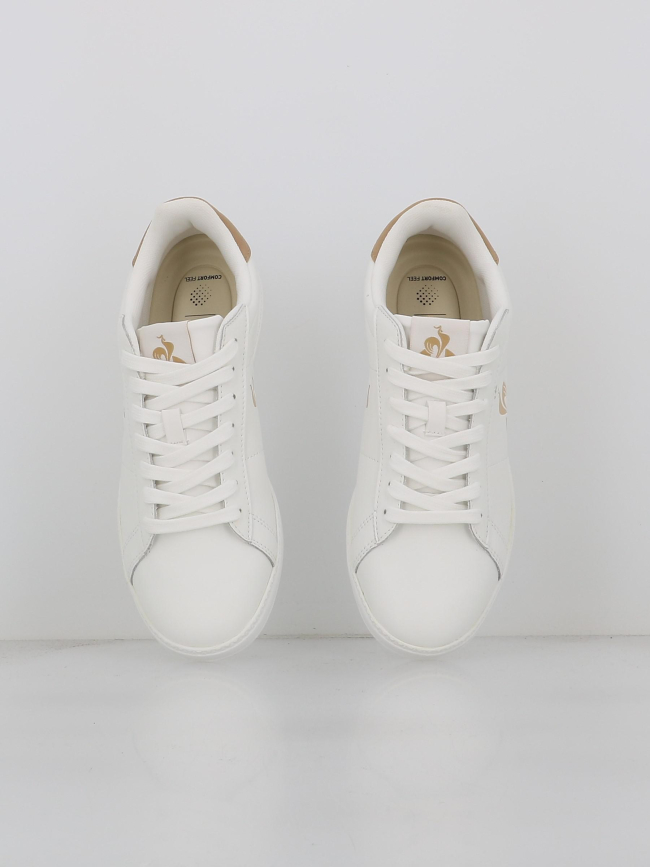 Baskets courtset 2 blanc beige - Le Coq Sportif