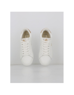 Baskets courtset 2 blanc beige - Le Coq Sportif