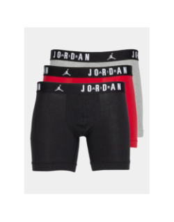 Pack 3 boxers flight noir gris rouge homme - Jordan