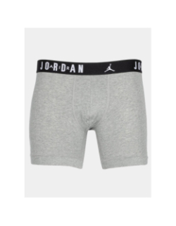 Pack 3 boxers flight noir gris rouge homme - Jordan