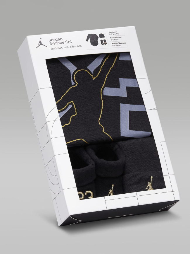 Ensemble 3 pièces shine noir bébé - Jordan