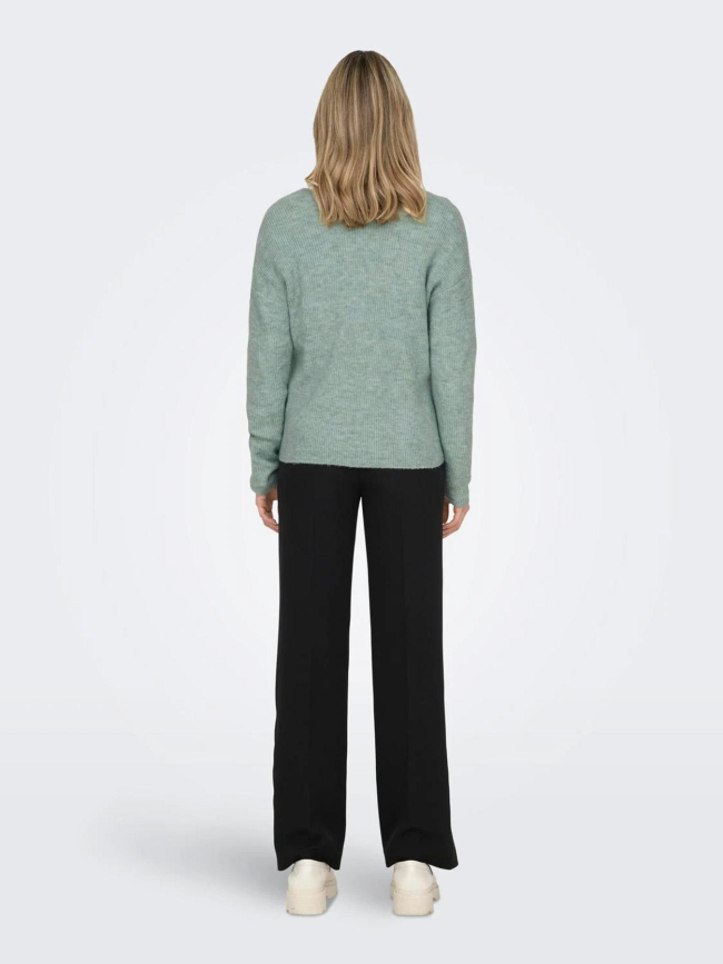 Pull col v camilla vert femme - Only