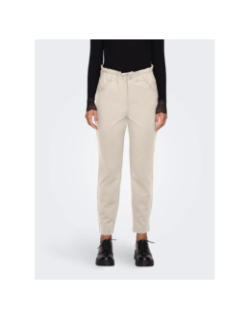 Pantalon fluide poptrash ova beige femme - Only