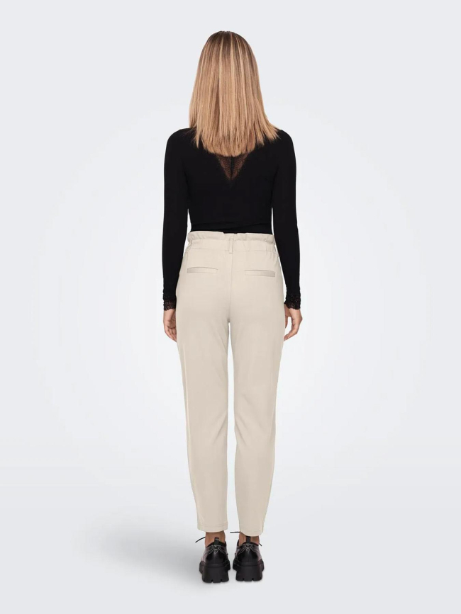 Pantalon fluide poptrash ova beige femme - Only