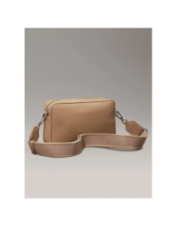 Sac bandoulière must conv camera beige femme - Calvin Klein