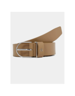 Ceinture en cuir metal loop marron femme - Calvin Klein