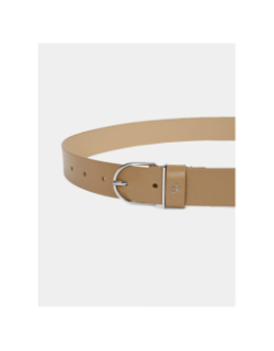 Ceinture en cuir metal loop marron femme - Calvin Klein