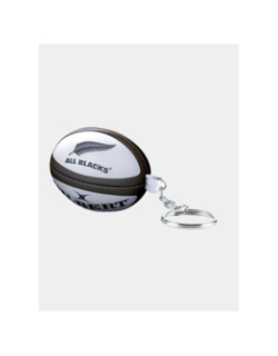 Porte-clés ballon de rugby all blacks blanc - Gilbert