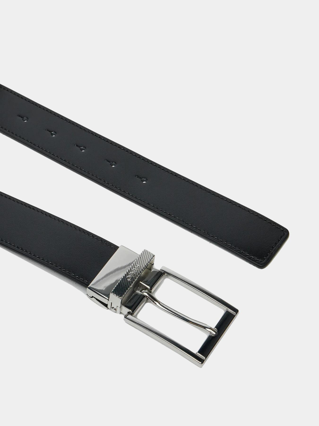 Coffret ceinture deux boucles garrick noir homme - Hugo