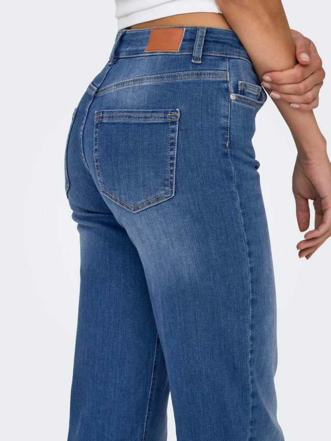 Jean droit blush medium bleu femme - Only