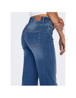 Jean droit blush medium bleu femme - Only