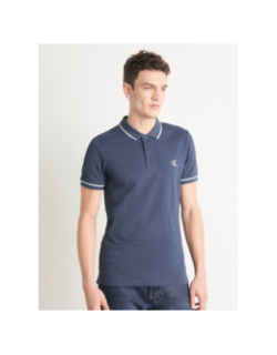 Polo tipping logo gris anthracite homme - Calvin Klein Jeans