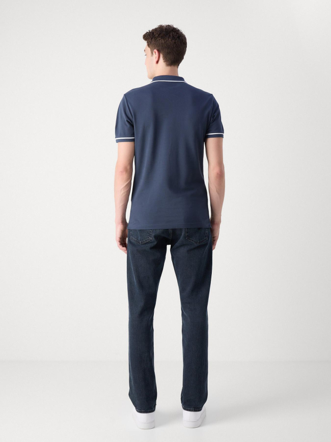 Polo tipping logo gris anthracite homme - Calvin Klein Jeans