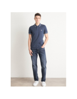 Polo tipping logo gris anthracite homme - Calvin Klein Jeans