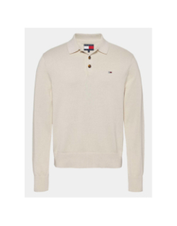 Pull polo slim essential beige homme - Tommy Jeans