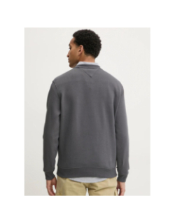 Sweatshirt regular linear logo gris homme - Tommy Jeans