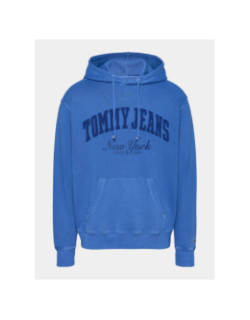 Sweat à capuche logo vintage gris homme - Tommy Hilfiger