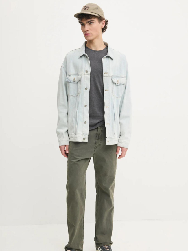 T-shirt slim jaspe gris anthracite homme - Tommy Jeans