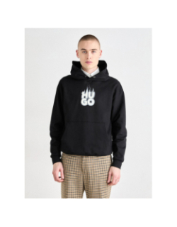 Sweat à capuche defnio noir homme - Hugo