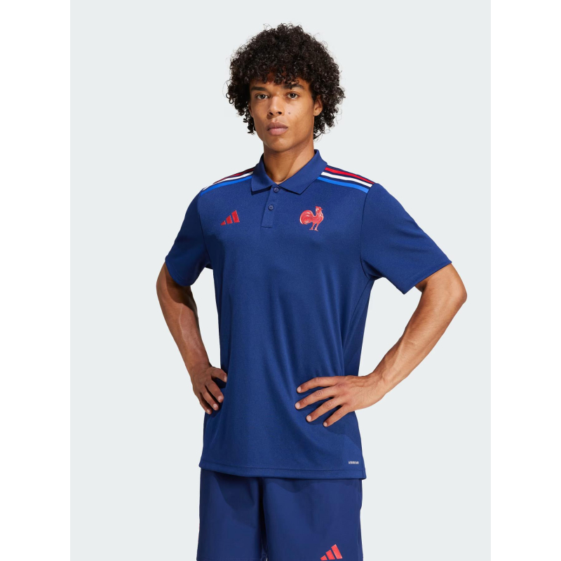 Polo ffr supporter 24/25 bleu marine homme - Adidas