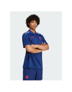Polo ffr supporter 24/25 bleu marine homme - Adidas