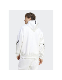 Sweat zippé Z.N.E blanc homme - Adidas
