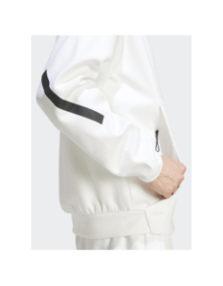 Sweat zippé Z.N.E blanc homme - Adidas