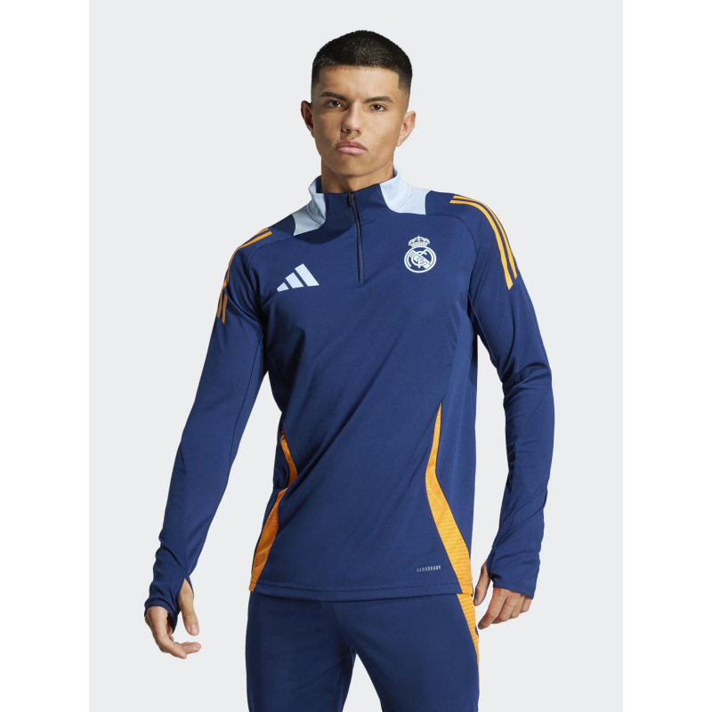 Sweat d'entrainement de football real bleu homme - Adidas