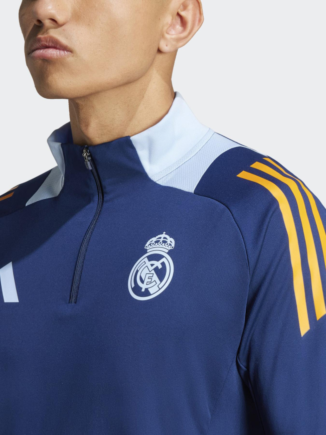 Sweat d'entrainement de football real bleu homme - Adidas