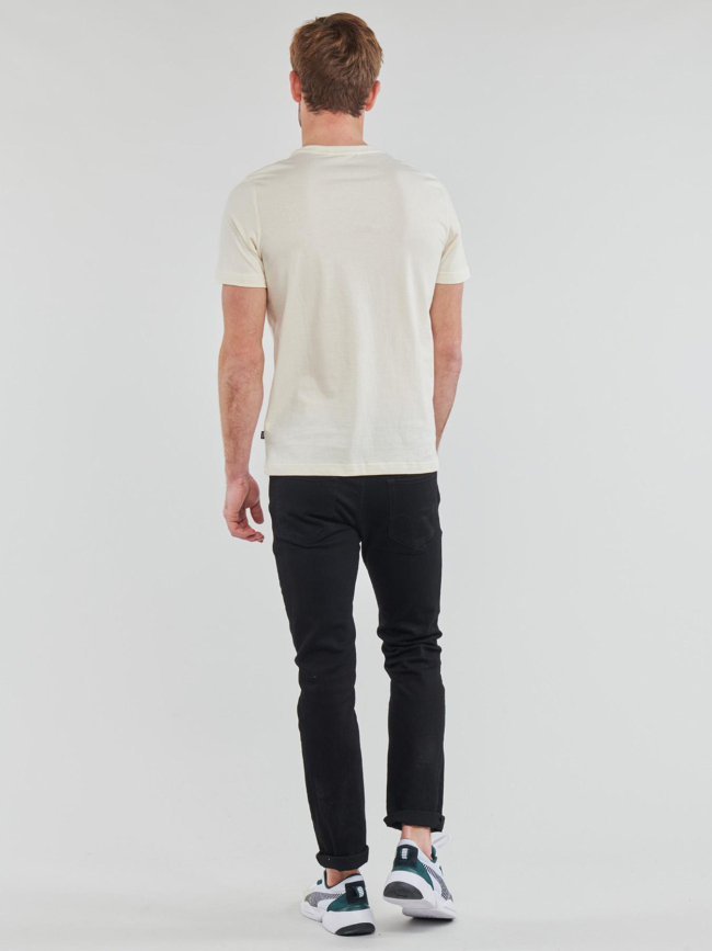 T-shirt essential small logo blanc écru homme - Puma