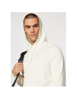 Sweat à capuche essential petit logo beige homme - Puma