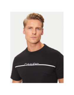 T-shirt split line logo noir homme - Calvin Klein