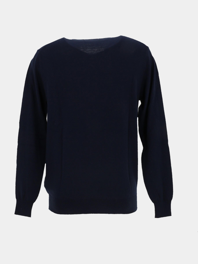 Pull fin ferdinand bleu marine homme - Guess