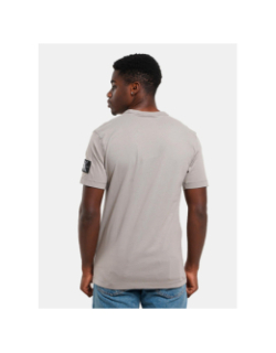 T-shirt uni badge regular gris homme - Calvin Klein Jeans