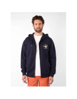 Sweat à capuche zippé sandbar bleu marine homme - Oxbow